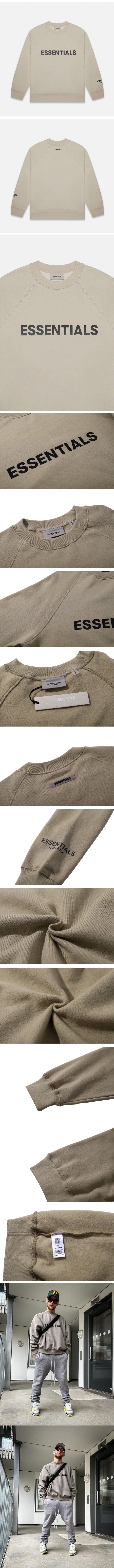 Fear of God Essentials Crew Neck SweatShirt Camel FOG フィアオブゴッド エッセンシャル スウェット キャメル