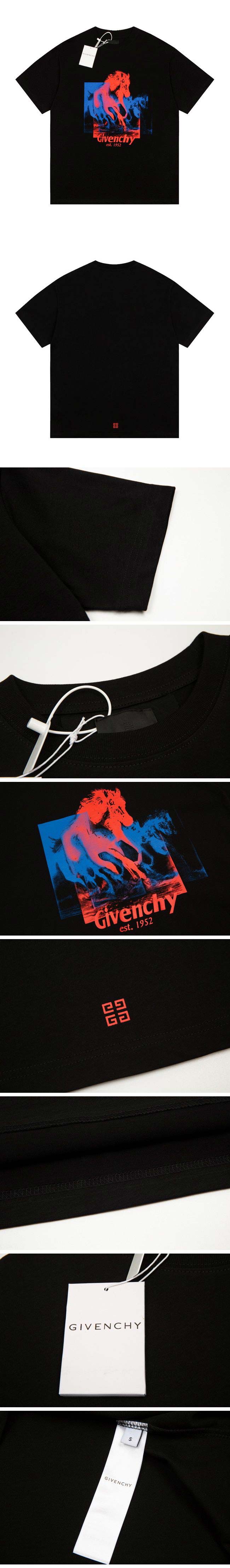 Givenchy Horse Print Tee ジバンシー ホースプリント Tシャツ ブラック