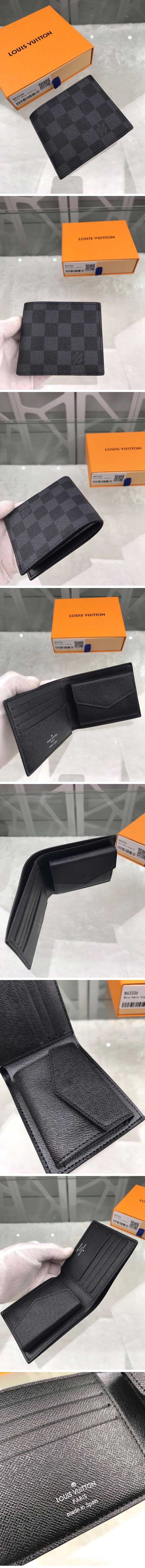 Louis Vuitton ルイヴィトン Portefeuil Multiple ポルトフォイユ ミュルティプル M63336 ダミエ・グラフィック black ブラック