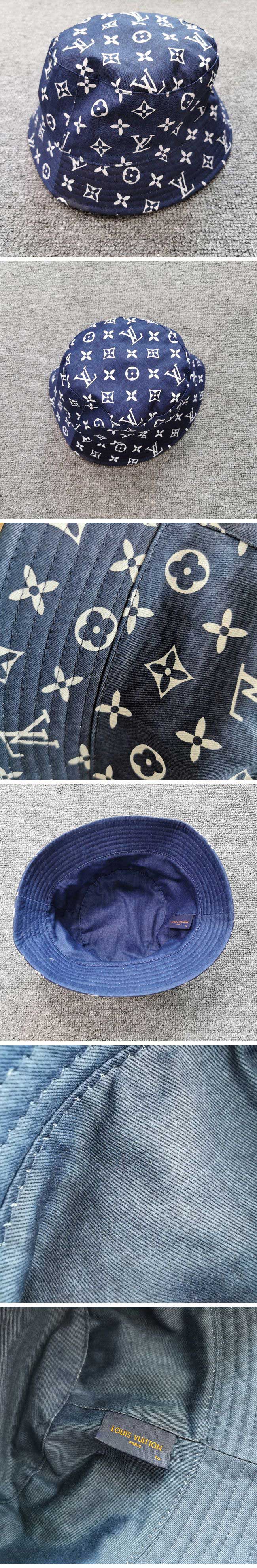 Louis Vuitton Monogram Reversible Bucket Hat ルイヴィトン リバーシブル バケット ハット ネイビー M 58cm