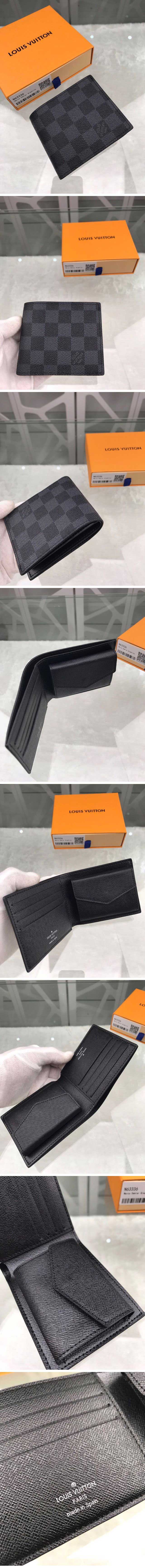 Louis Vuitton ルイヴィトン N63336 ポルトフォイユ マルコ NM ダミエ グラフィット
