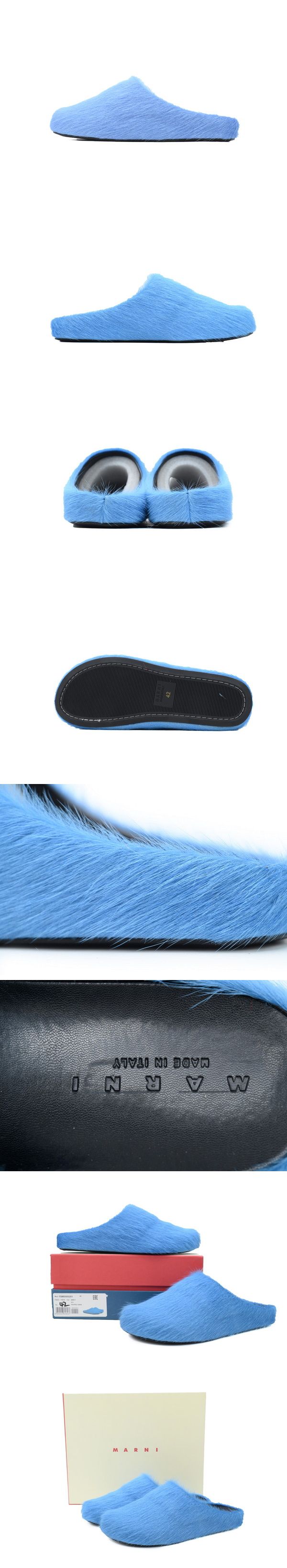 MARNI Fussbett Sabot Blue マルニ フスベッド サボ ブルー