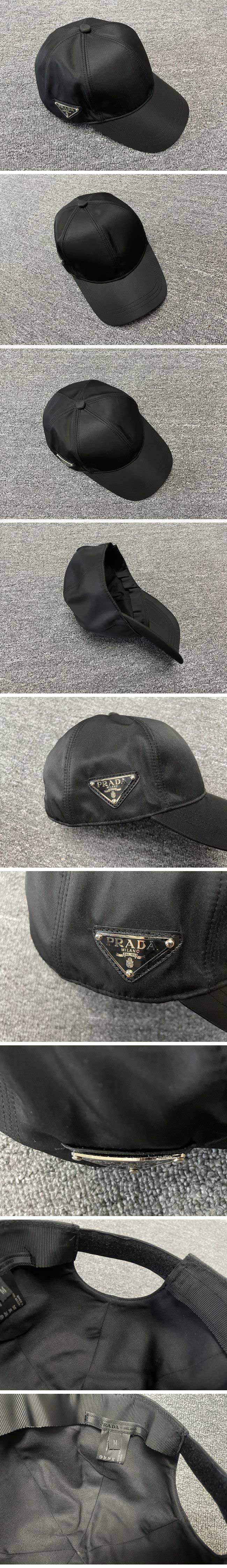 Prada Black Baseball Cap プラダ ブラック ベースボール キャップ