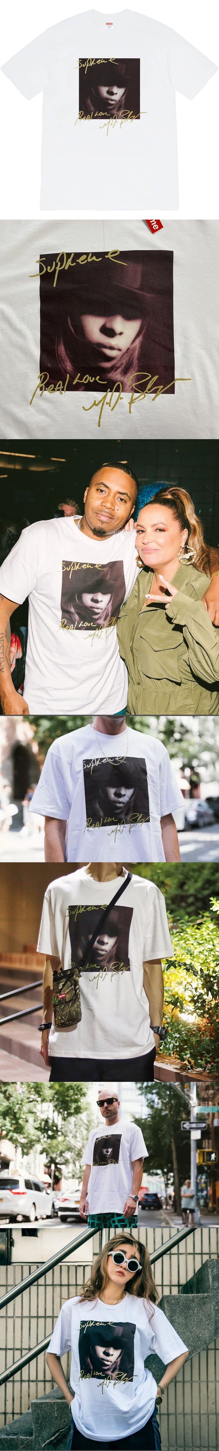 Supreme 19FW Mary.J Blige Tee White シュプリーム  Tシャツ ホワイト