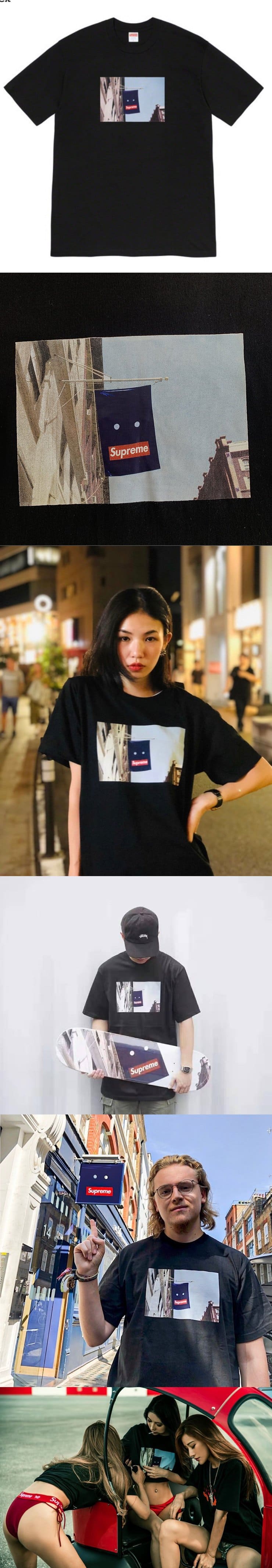 Supreme 19FW Banner Tee Black シュプリーム  Tシャツ ブラック