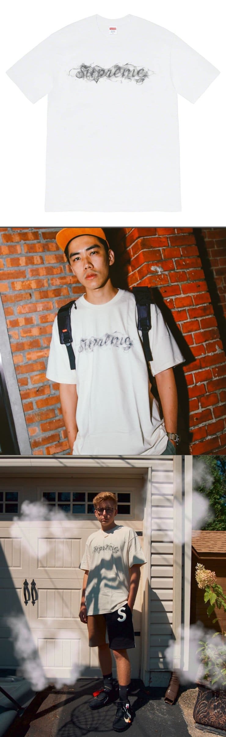 Supreme 19FW Smoke Tee White シュプリーム スモークロゴ Tシャツ ホワイト