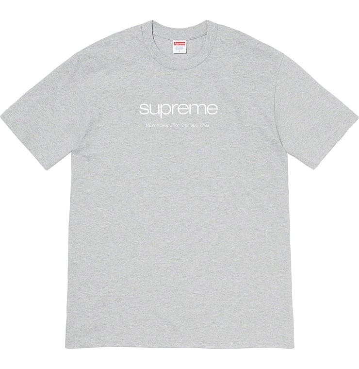 Supreme 20SS Shop Tee Grey シュプリーム ショップ Tシャツ グレー