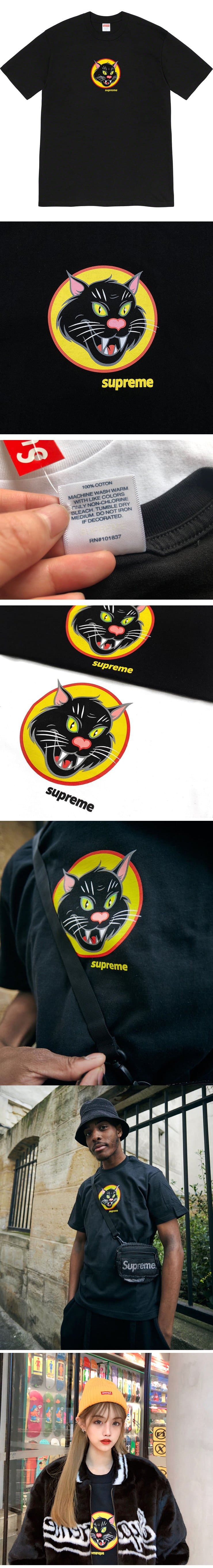 Supreme 20ss Black Cat Tee Black シュプリーム ブラックキャット Tシャツ ブラック