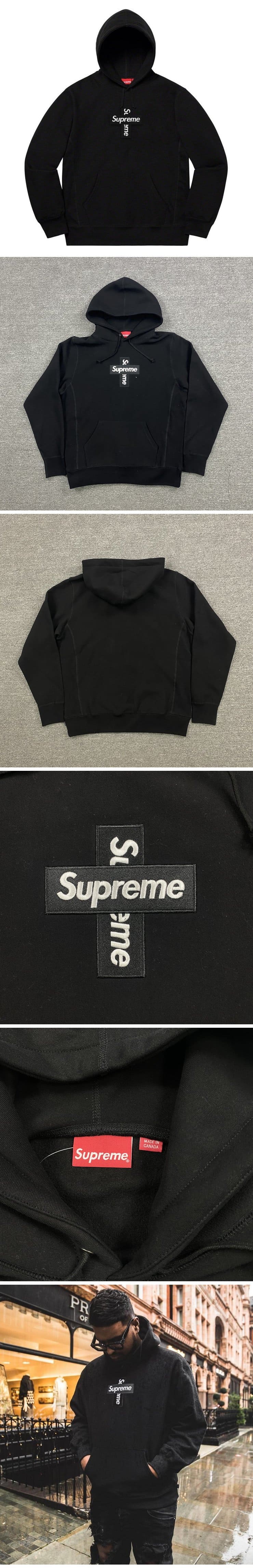 Supreme 20FW Cross Box Logo Hooded Sweatshirt Black シュプリーム 20FW クロス ボックスロゴ パーカー ブラック