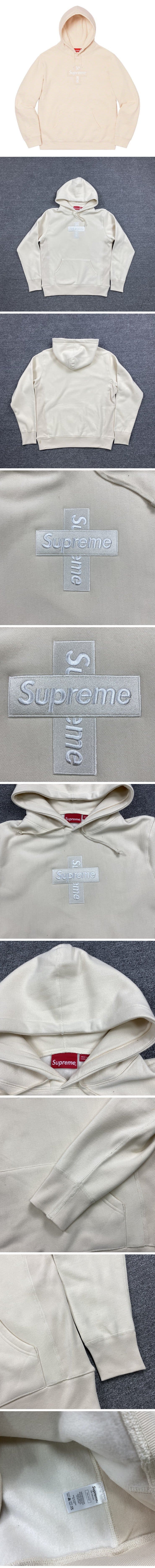 Supreme 20FW Cross Box Logo Hooded Sweatshirt White シュプリーム 20FW クロス ボックスロゴ パーカー ホワイト