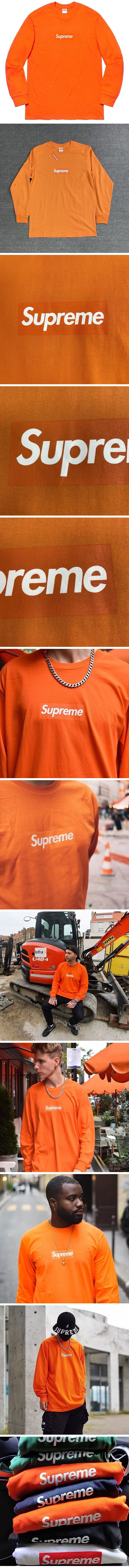 Supreme 20FW Box Logo L/S Tee Orange シュプリーム 20FW ボックスロゴ ロンT オレンジ