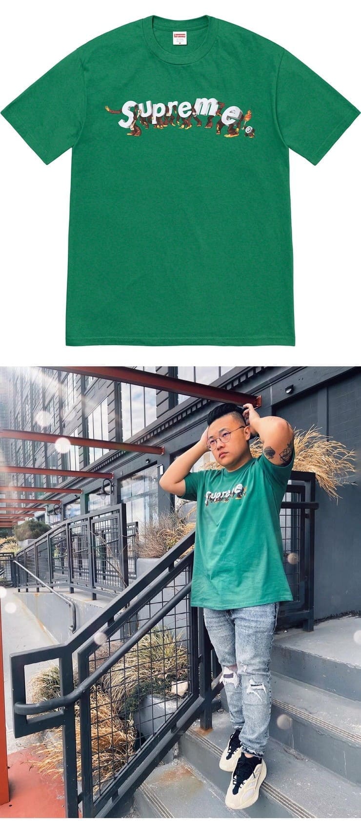 Supreme S2111 Apes Tee Green シュプリーム Tシャツ グリーン