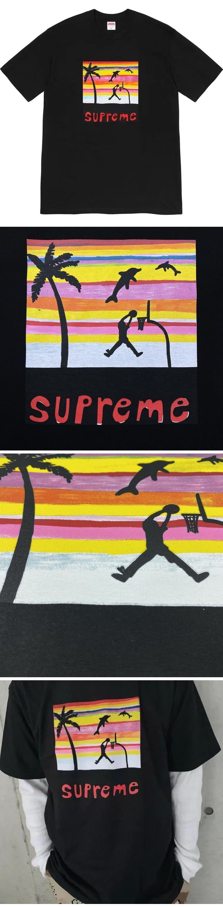 Supreme 21ss Dunk tee Black シュプリーム 21ss プリントTシャツ ブラック