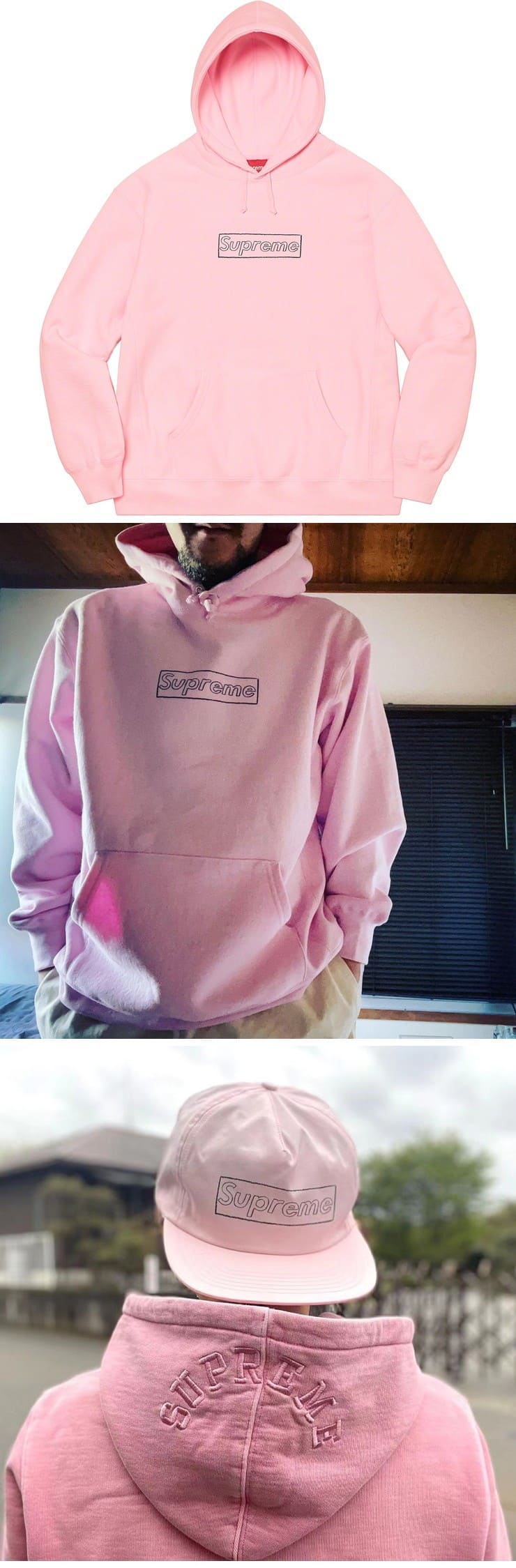 Supreme 21ss Kaws Chalk Logo Hooded Sweatshirt Pink シュプリーム 21ss カウズ ボックスロゴ パーカー ピンク