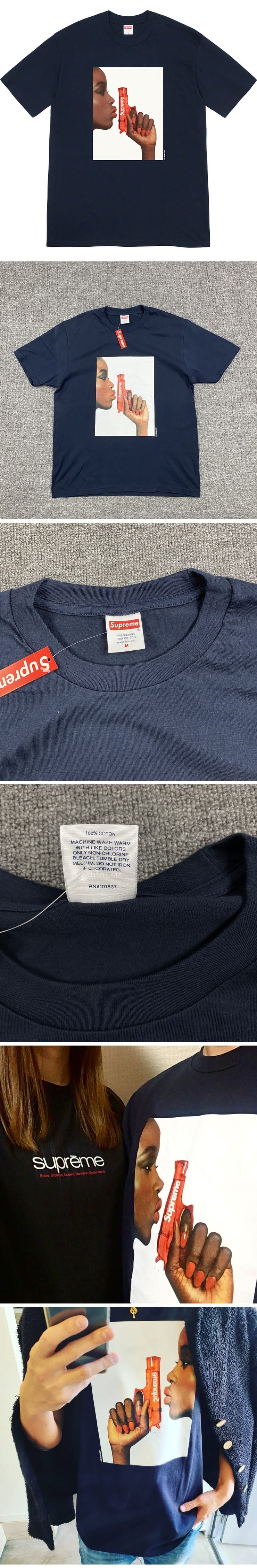 Supreme 21ss Water Pistol Tee Navy シュプリーム 21ss ウォレット ピストル Tシャツ ネイビー