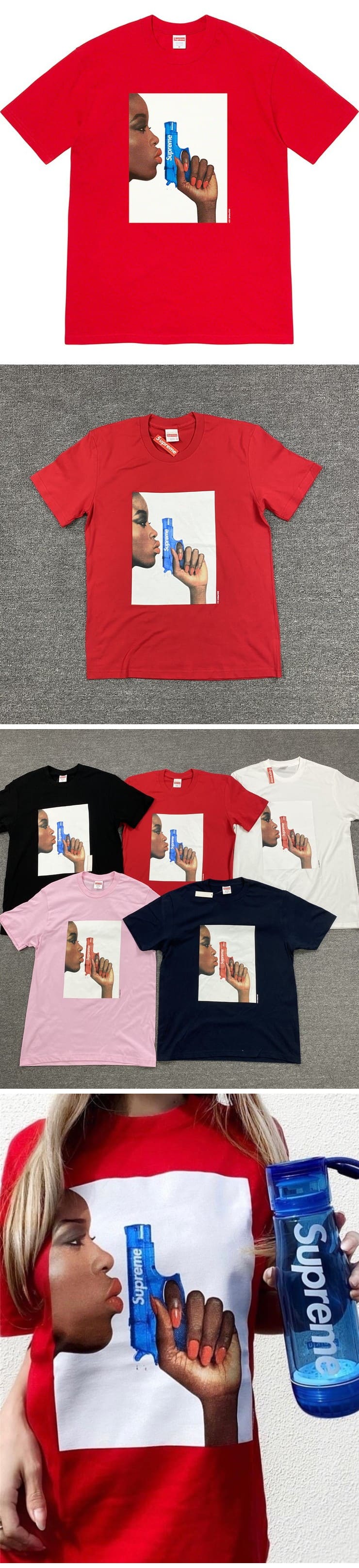 Supreme 21ss Water Pistol Tee Red シュプリーム 21ss ウォレット ピストル Tシャツ レッド