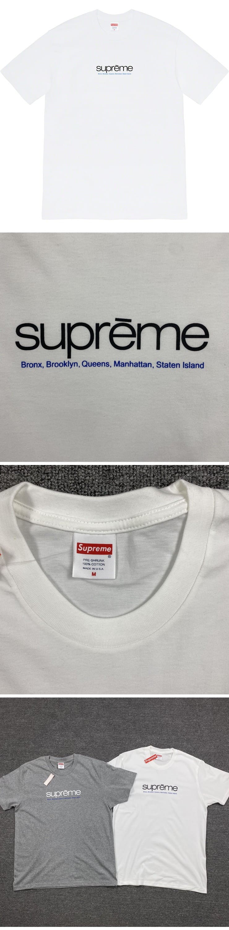 Supreme 21ss Five Boroughs Tee シュプリーム 21ss ファイブ バーロウ Tシャツ ホワイト