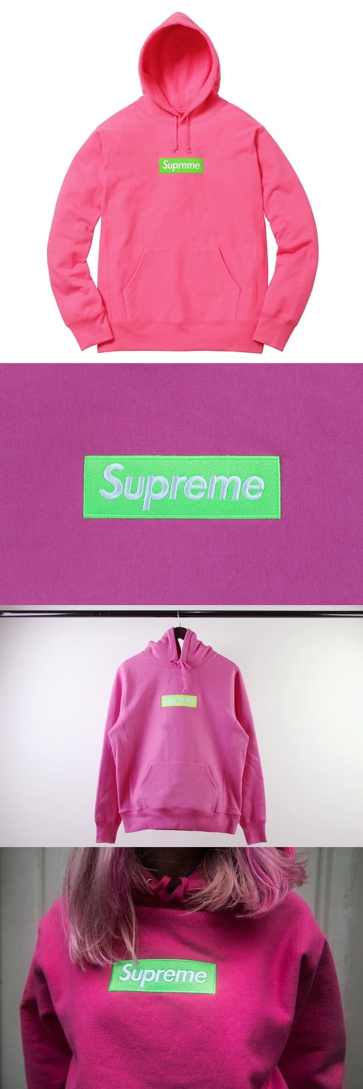 Supreme Box Logo Hooded SweatShirt 17AW Pink シュプリーム ボックスロゴ パーカー ピンク