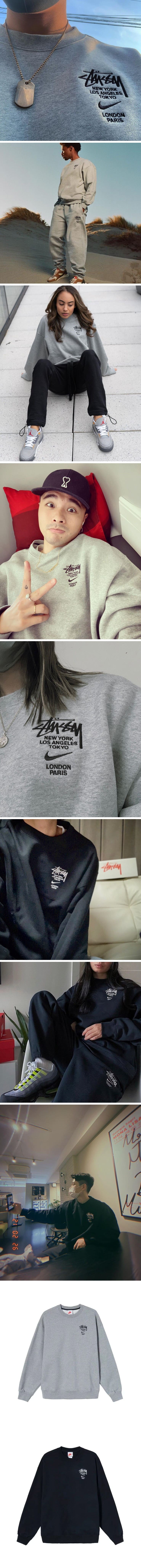 Stussy x Nike Crew Fleece ステューシー x ナイキ クルーネック スウェット