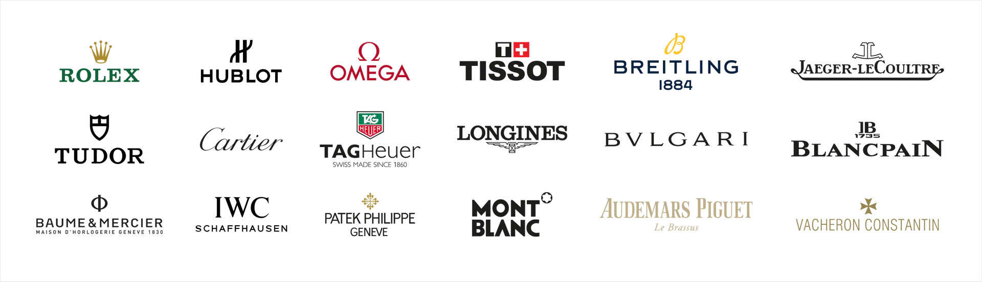 取扱いブランドロゴ一覧