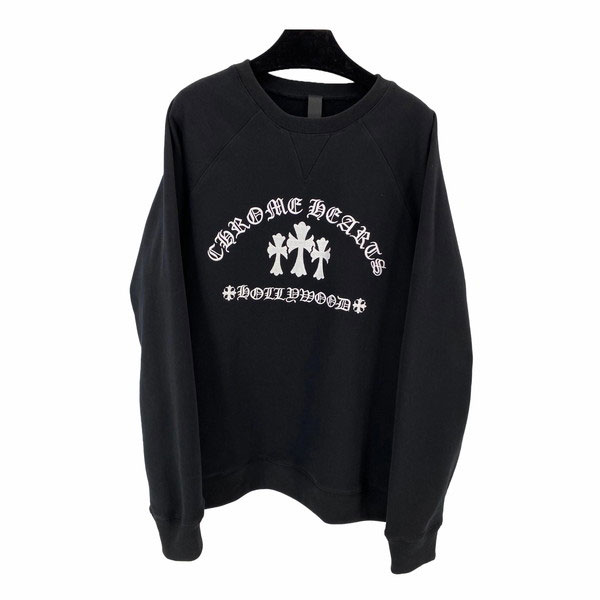 Chrome Hearts Y Not Cemetery Cross Crewneck Sweat Black クロム ...