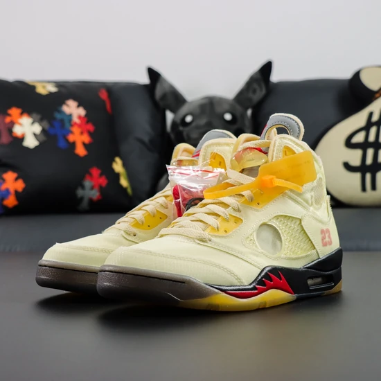 Off-White × Nike Air Jordan 5 Sail DH8565-100 オフホワイト × ナイキ エアジョーダン5 セイル