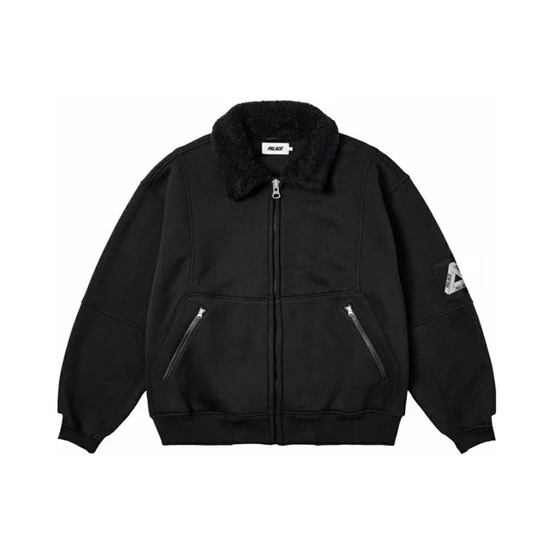 Palace Logo Sherpa Collar Bomber Jacket ブラック パレス ロゴ シェルパ カラー ボンバー ジャケット ブラック