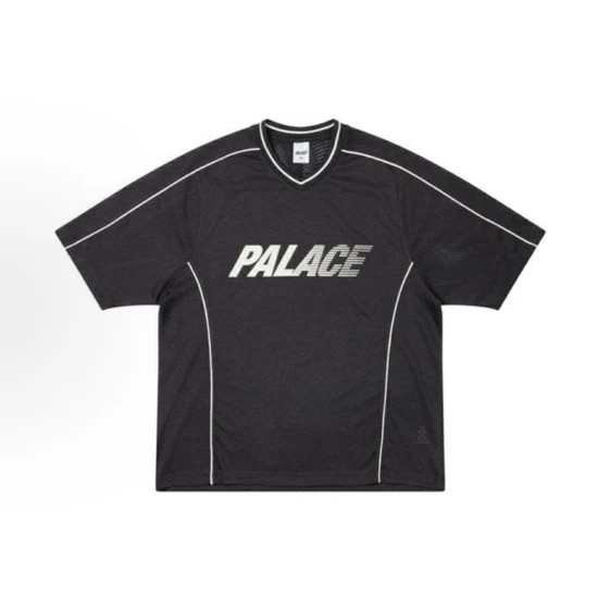 Palace Logo V-Neck Short Sleeve Jersey ブラック パレス ロゴ ブイネック 半袖 ジャージ ブラック