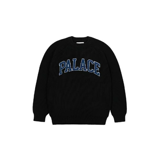 Palace Logo Crew Neck Sweater ブラック パレス ロゴ クルーネック セーター ブラック
