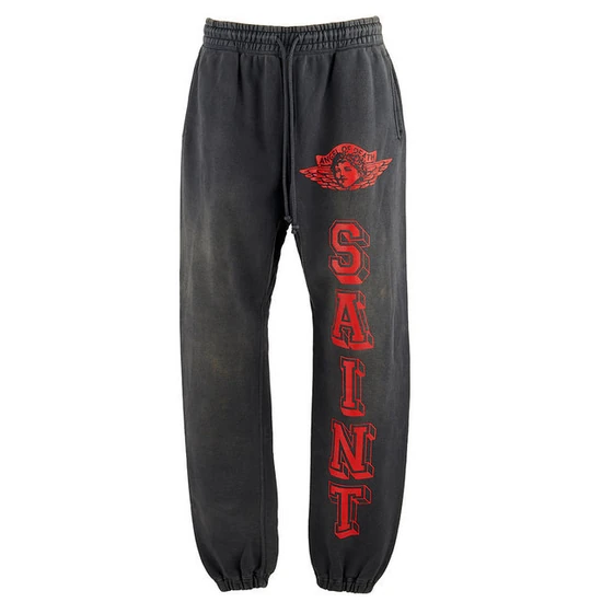 Saint Michael Logo Sweatpants チャコール セント マイケル ロゴ スウェットパンツ チャコール