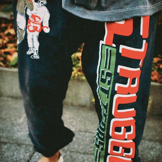 Saint Michael x Denim Tears Logo Sweatpants チャコール セイント マイケル × デニム ティアーズ ロゴ スウェットパンツ チャコール
