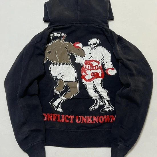 Saint Michael x Denim Tears Logo Hoodie チャコール セイント マイケル × デニム ティアーズ ロゴ パーカー チャコール