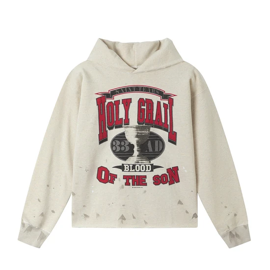 Saint Michael Logo Hoodie オフホワイト セイント マイケル ロゴ パーカー オフホワイト