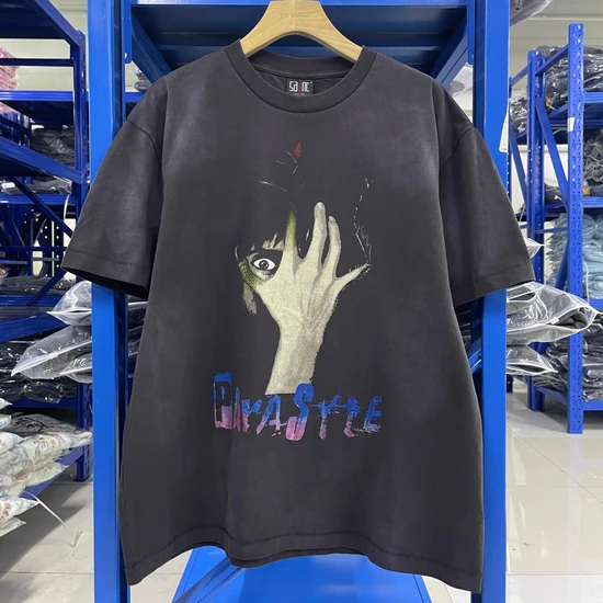 Saint Michael Graphic T-Shirt チャコール セイント マイケル グラフィック Tシャツ チャコール