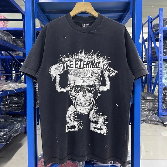 Saint Michael Graphic T-Shirt ブラック セイント マイケル グラフィック Tシャツ ブラック