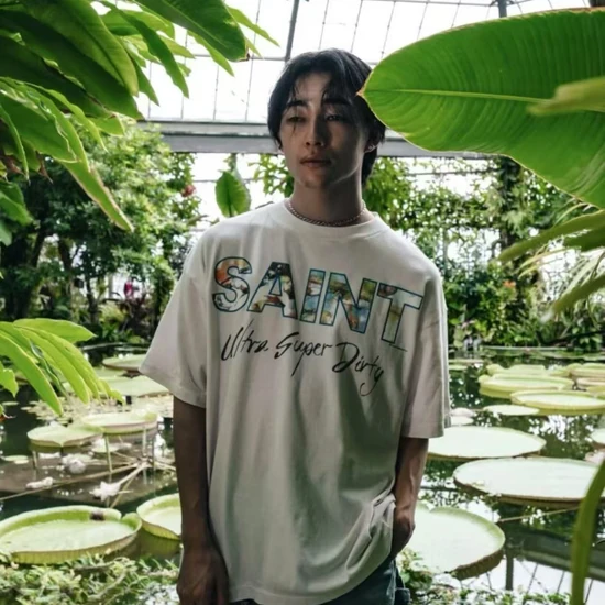Saint Michael Logo T-Shirt オフホワイト セント マイケル ロゴ Tシャツ オフホワイト