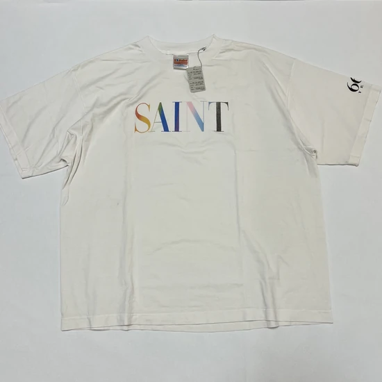 Saint Michael Logo T-Shirt ホワイト セント マイケル ロゴ Tシャツ ホワイト