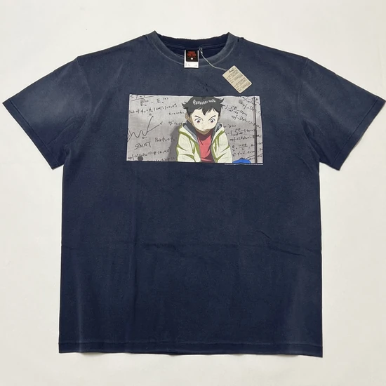 Saint Michael Graphic Logo T-Shirt ネイビー セイント マイケル グラフィック ロゴ Tシャツ ネイビー
