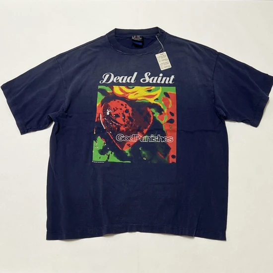 Saint Michael Logo T-Shirt ネイビー セイント マイケル ロゴ Tシャツ ネイビー