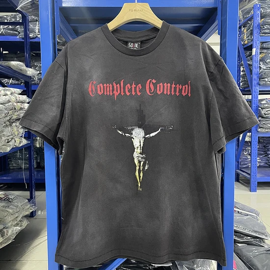 Saint Michael Logo T-Shirt チャコール セイント マイケル ロゴ Tシャツ チャコール