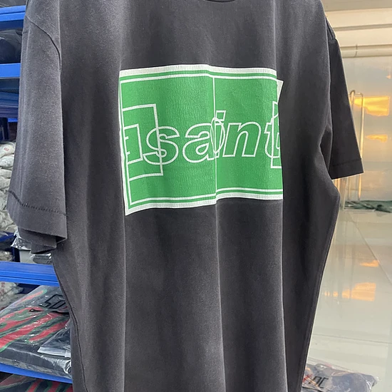 Saint Michael Logo T-Shirt チャコール セント マイケル ロゴ Tシャツ チャコール