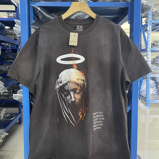 Saint Michael Graphic T-Shirt チャコール セイント マイケル グラフィック Tシャツ チャコール