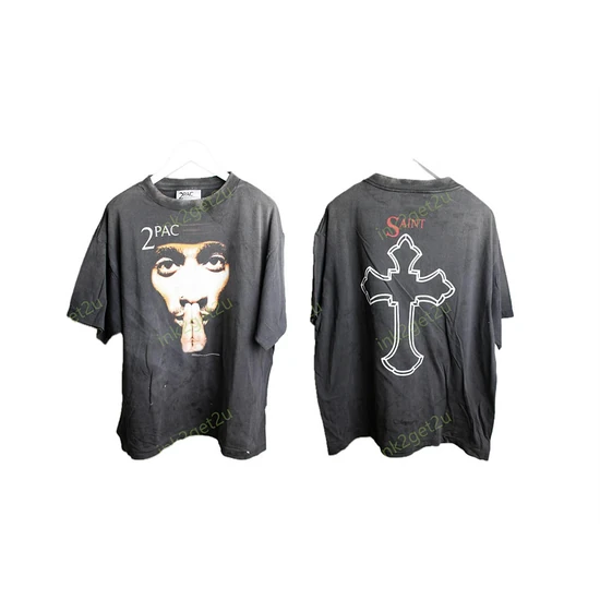 Saint Michael Graphic Logo T-Shirt チャコール セント マイケル グラフィック ロゴ Tシャツ チャコール