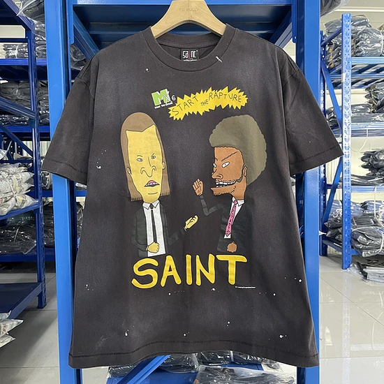 Saint Michael Graphic Logo T-Shirt チャコール セイント マイケル グラフィック ロゴ Tシャツ チャコール