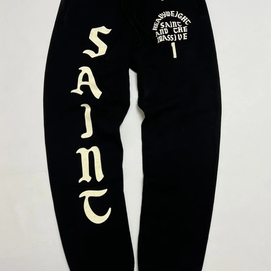 Saint Michael Logo Sweatpants ブラック セイント マイケル ロゴ スウェットパンツ ブラック