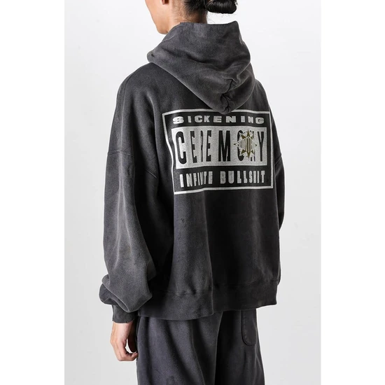 Saint Michael x Denim Tears Logo Hoodie チャコール セント マイケル × デニム ティアーズ ロゴ パーカー チャコール
