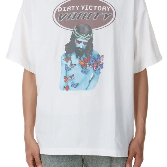 Saint Michael Logo Graphic T-Shirt オフホワイト セイント マイケル ロゴ グラフィック Tシャツ オフホワイト
