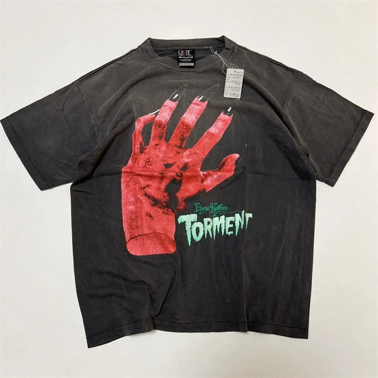 Saint Michael Graphic Logo T-Shirt チャコール セイント マイケル グラフィック ロゴ Tシャツ チャコール
