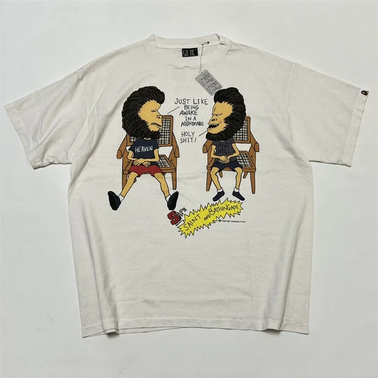 Saint Michael x A Bathing Ape Graphic Logo T-Shirt オフホワイト セイント マイケル × ア ベイシング エイプ グラフィック ロゴ Tシャツ オフホワイト