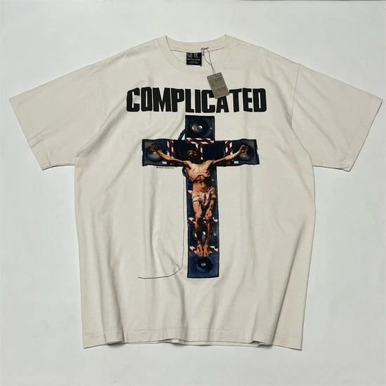 Saint Michael Graphic Logo T-Shirt アイボリー セイント マイケル グラフィック ロゴ Tシャツ アイボリー